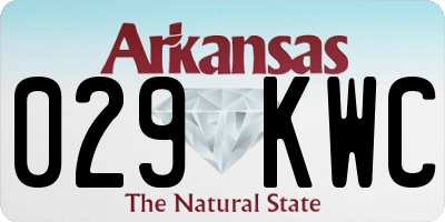 AR license plate 029KWC