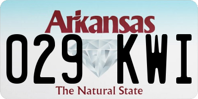 AR license plate 029KWI