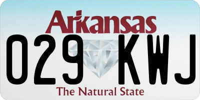 AR license plate 029KWJ
