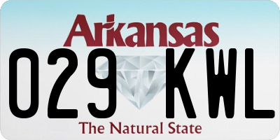 AR license plate 029KWL