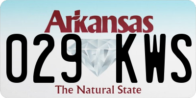 AR license plate 029KWS