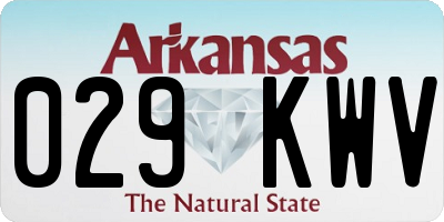 AR license plate 029KWV
