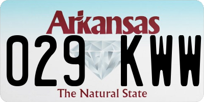 AR license plate 029KWW