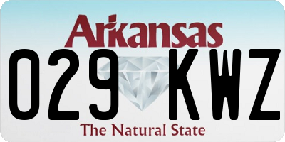 AR license plate 029KWZ