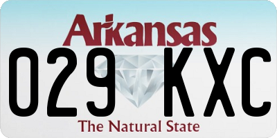 AR license plate 029KXC