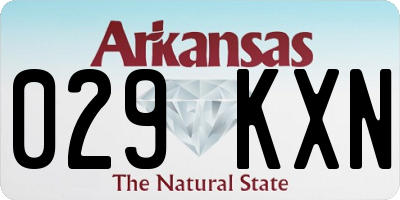 AR license plate 029KXN