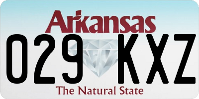 AR license plate 029KXZ