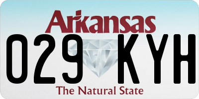 AR license plate 029KYH