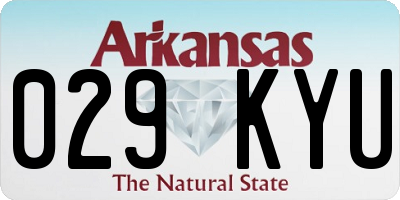 AR license plate 029KYU
