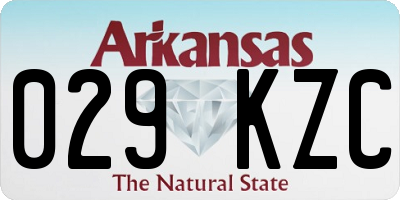 AR license plate 029KZC