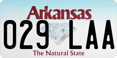 AR license plate 029LAA