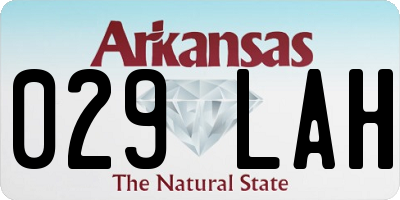 AR license plate 029LAH