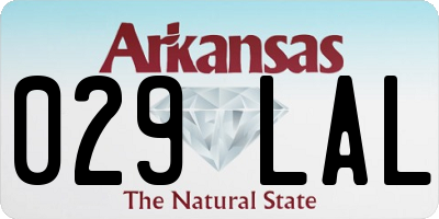 AR license plate 029LAL