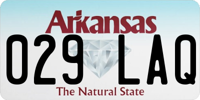 AR license plate 029LAQ