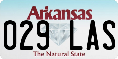 AR license plate 029LAS