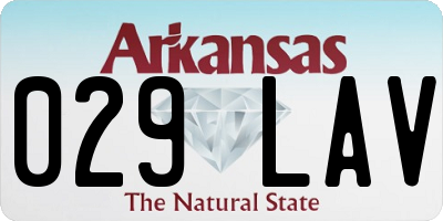 AR license plate 029LAV