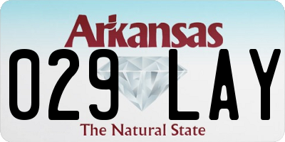 AR license plate 029LAY