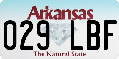 AR license plate 029LBF