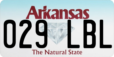 AR license plate 029LBL