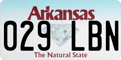 AR license plate 029LBN