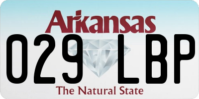AR license plate 029LBP