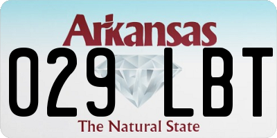 AR license plate 029LBT