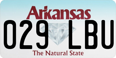 AR license plate 029LBU