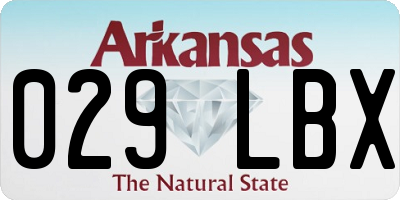 AR license plate 029LBX