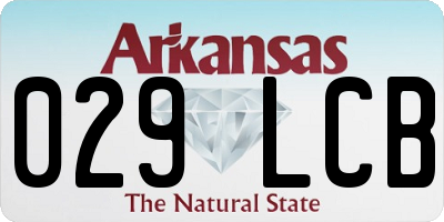AR license plate 029LCB