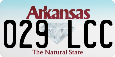 AR license plate 029LCC