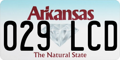 AR license plate 029LCD