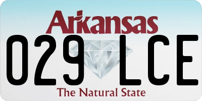 AR license plate 029LCE