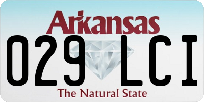 AR license plate 029LCI