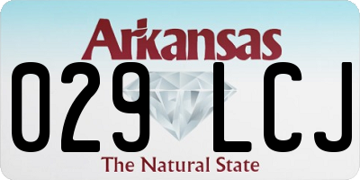 AR license plate 029LCJ