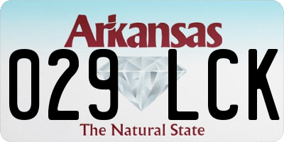 AR license plate 029LCK