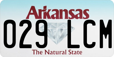 AR license plate 029LCM