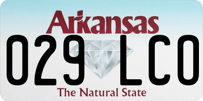 AR license plate 029LCO
