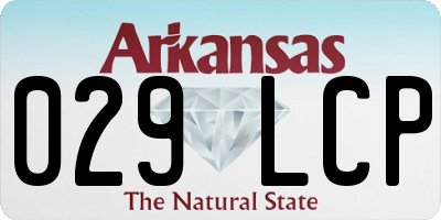 AR license plate 029LCP
