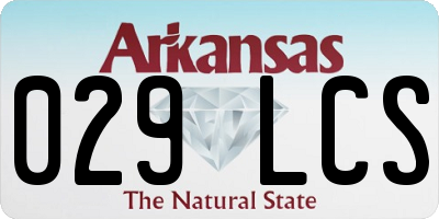 AR license plate 029LCS