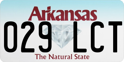 AR license plate 029LCT