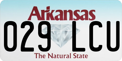 AR license plate 029LCU