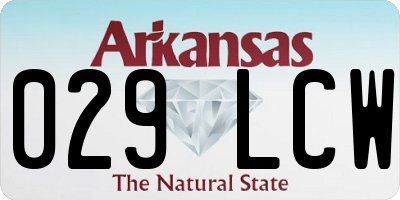 AR license plate 029LCW