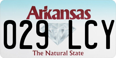 AR license plate 029LCY