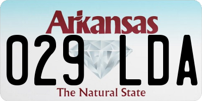AR license plate 029LDA