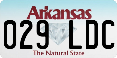 AR license plate 029LDC