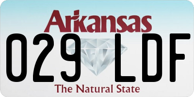 AR license plate 029LDF