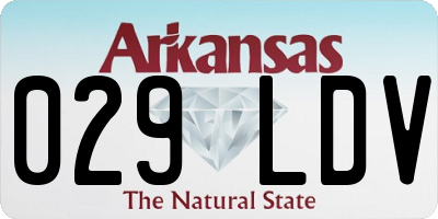 AR license plate 029LDV