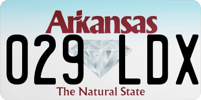 AR license plate 029LDX