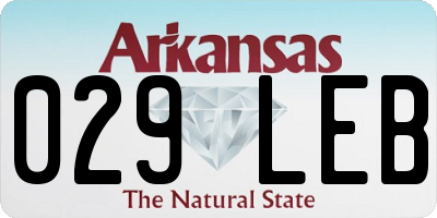 AR license plate 029LEB