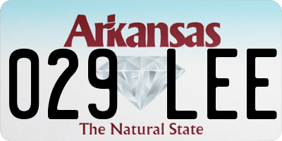 AR license plate 029LEE